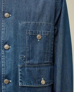 C.P. Company Blu Jacket Stone Bleach-Blue Clearance