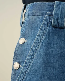 C.P. Company Blu Loose Pants Stone Bleach-Blue New