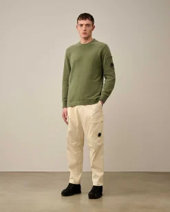 C.P. Company Chenille Cotton Knit Agave Green Cheap