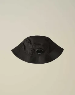 C.P. Company Chrome-R Bucket Hat Black New