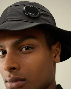 C.P. Company Chrome-R Bucket Hat Black New
