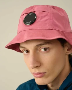 C.P. Company Chrome-R Bucket Hat Red Bud Sale