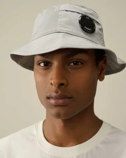 C.P. Company Chrome-R Bucket Hat Drizzle Grey Outlet