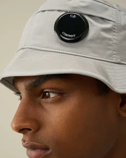 C.P. Company Chrome-R Bucket Hat Drizzle Grey Outlet