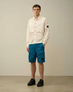 C.P. Company Chrome-R Cargo Shorts Ink Blue Flash Sale