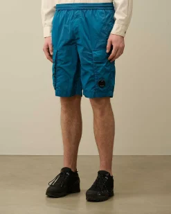 C.P. Company Chrome-R Cargo Shorts Ink Blue Flash Sale