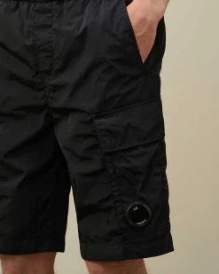 C.P. Company Chrome-R Cargo Shorts Total Eclipse-Blue Sale