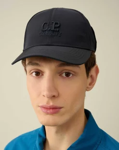 C.P. Company Chrome-R Goggle Cap Total Eclipse-Blue Clearance
