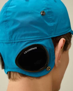 C.P. Company Chrome-R Goggle Cap Ink Blue Shop
