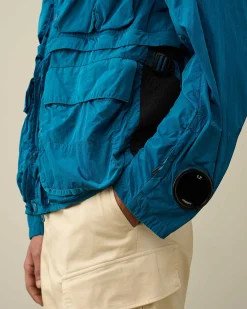 C.P. Company Chrome-R Goggle Utility Jacket Ink Blue New