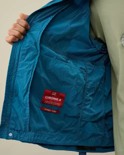 C.P. Company Chrome-R Goggle Utility Jacket Ink Blue New