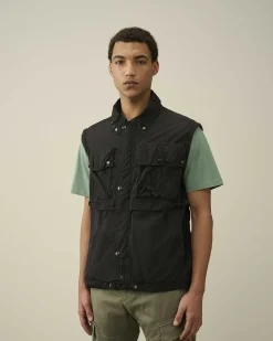C.P. Company Chrome-R Goggle Utility Jacket Black Store