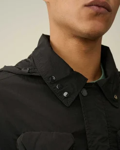 C.P. Company Chrome-R Goggle Utility Jacket Black Store