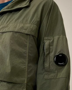 C.P. Company Chrome-R Hooded Jacket Agave Green Hot