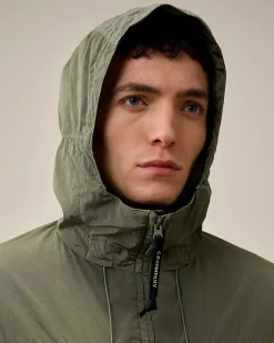 C.P. Company Chrome-R Hooded Jacket Agave Green Hot