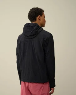 C.P. Company Chrome-R Hooded Jacket Total Eclipse-Blue Flash Sale