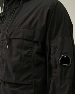 C.P. Company Chrome-R Hooded Jacket Black Flash Sale