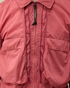 C.P. Company Chrome-R Hooded Overshirt Red Bud Online