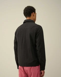 C.P. Company Chrome-R Hooded Overshirt Black Discount