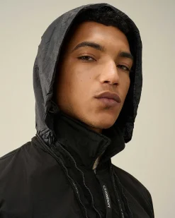 C.P. Company Chrome-R Hooded Overshirt Black Discount