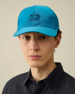 C.P. Company Chrome-R Logo Cap Ink Blue Store