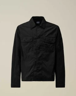 C.P. Company Chrome-R Pocket Overshirt Total Eclipse-Blue Best