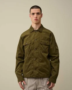 C.P. Company Chrome-R Pocket Overshirt Ivy Green Cheap