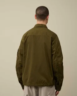 C.P. Company Chrome-R Pocket Overshirt Ivy Green Cheap