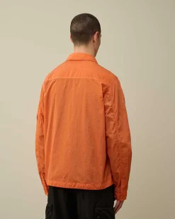 C.P. Company Chrome-R Pocket Overshirt Gold Flame-Orange Best