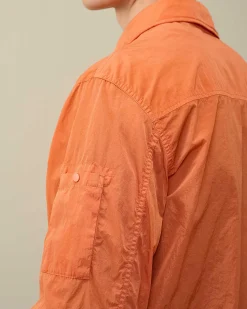 C.P. Company Chrome-R Pocket Overshirt Gold Flame-Orange Best