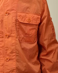 C.P. Company Chrome-R Pocket Overshirt Gold Flame-Orange Best