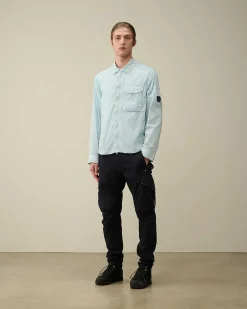 C.P. Company Chrome-R Pocket Overshirt Starlight Blue Cheap