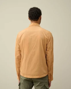 C.P. Company Chrome-R Pocket Overshirt Pastry Shell-Orange Cheap