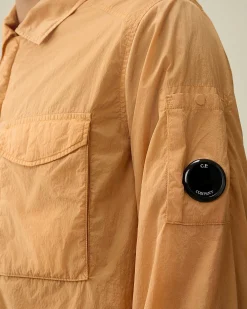 C.P. Company Chrome-R Pocket Overshirt Pastry Shell-Orange Cheap