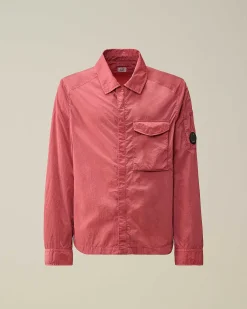 C.P. Company Chrome-R Pocket Overshirt Red Bud Best Sale