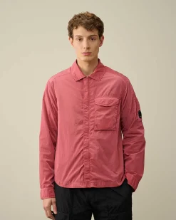 C.P. Company Chrome-R Pocket Overshirt Red Bud Best Sale