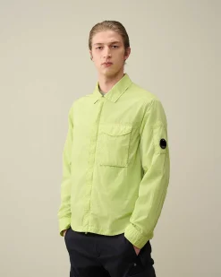 C.P. Company Chrome-R Pocket Overshirt White Pear Flash Sale