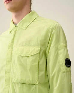 C.P. Company Chrome-R Pocket Overshirt White Pear Flash Sale