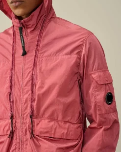 C.P. Company Chrome-R Zipped Jacket Red Bud Clearance
