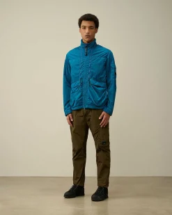 C.P. Company Chrome-R Zipped Jacket Ink Blue Flash Sale