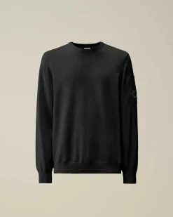 C.P. Company Cotton Crepe Jumper Black Cheap