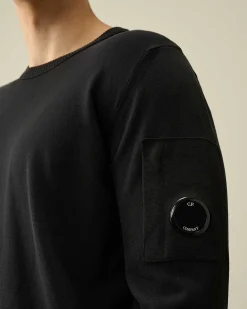 C.P. Company Cotton Crepe Jumper Black Cheap