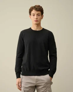 C.P. Company Cotton Crepe Jumper Black Cheap