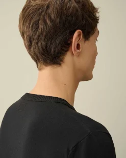 C.P. Company Cotton Crepe Jumper Black Cheap