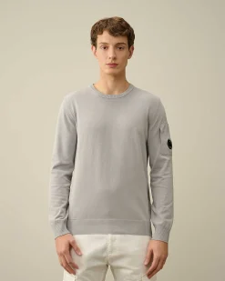 C.P. Company Cotton Crepe Jumper Drizzle Grey Clearance