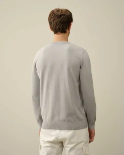 C.P. Company Cotton Crepe Jumper Drizzle Grey Clearance