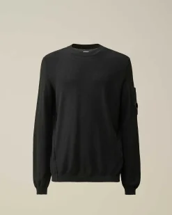 C.P. Company Cotton Crepe Knit Black Cheap