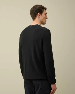 C.P. Company Cotton Crepe Knit Black Cheap