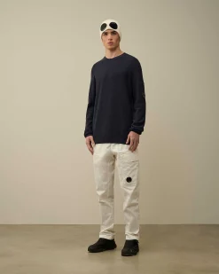 C.P. Company Cotton Crepe Knit Total Eclipse-Blue Best