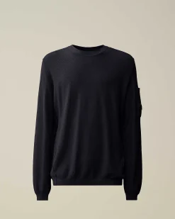 C.P. Company Cotton Crepe Knit Total Eclipse-Blue Best